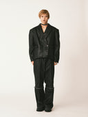 OVERSIZED TAILORED LEATHER JACKET