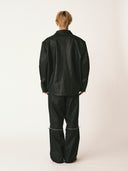 OVERSIZED TAILORED LEATHER JACKET